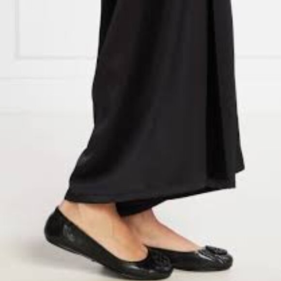Nib Tory Burch Minnie Leather Ballet Flats  -   PERFECT BLACK /JET - Picture 5 of 5